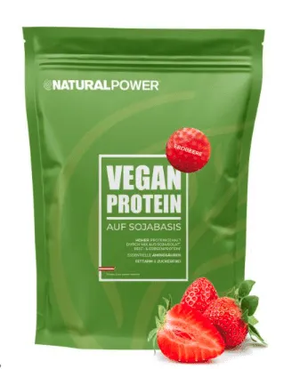 Veganski protein z okusom jagode