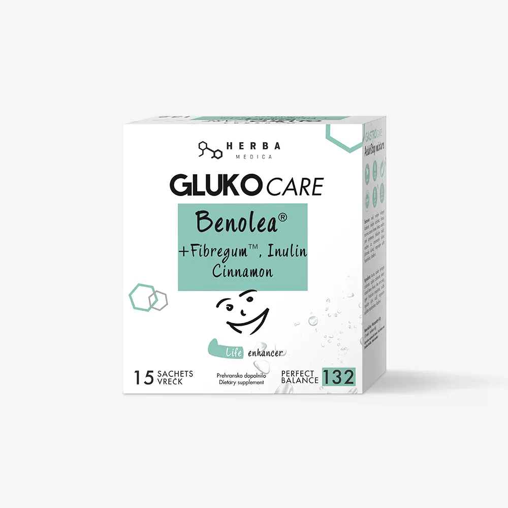 GLUKOCARE | Benolea® Cimet Dolge vlaknine NAPITEK, 15 vrečk